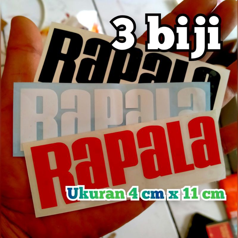 Cutting Sticker Rapala 3 biji Stiker Mancing