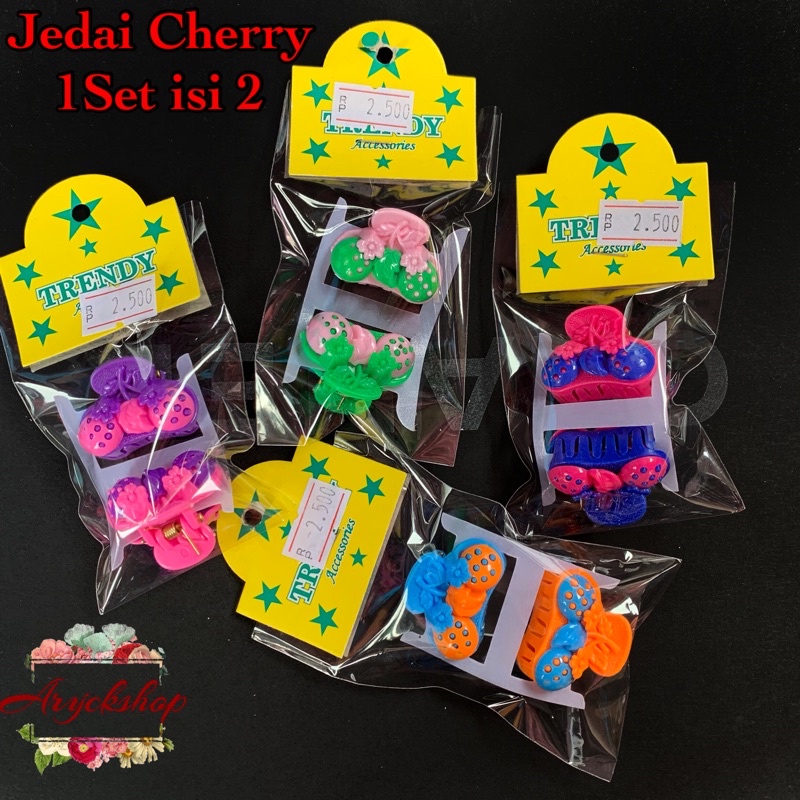 Jedai Wanita Motif Cherry isi 2 pcs