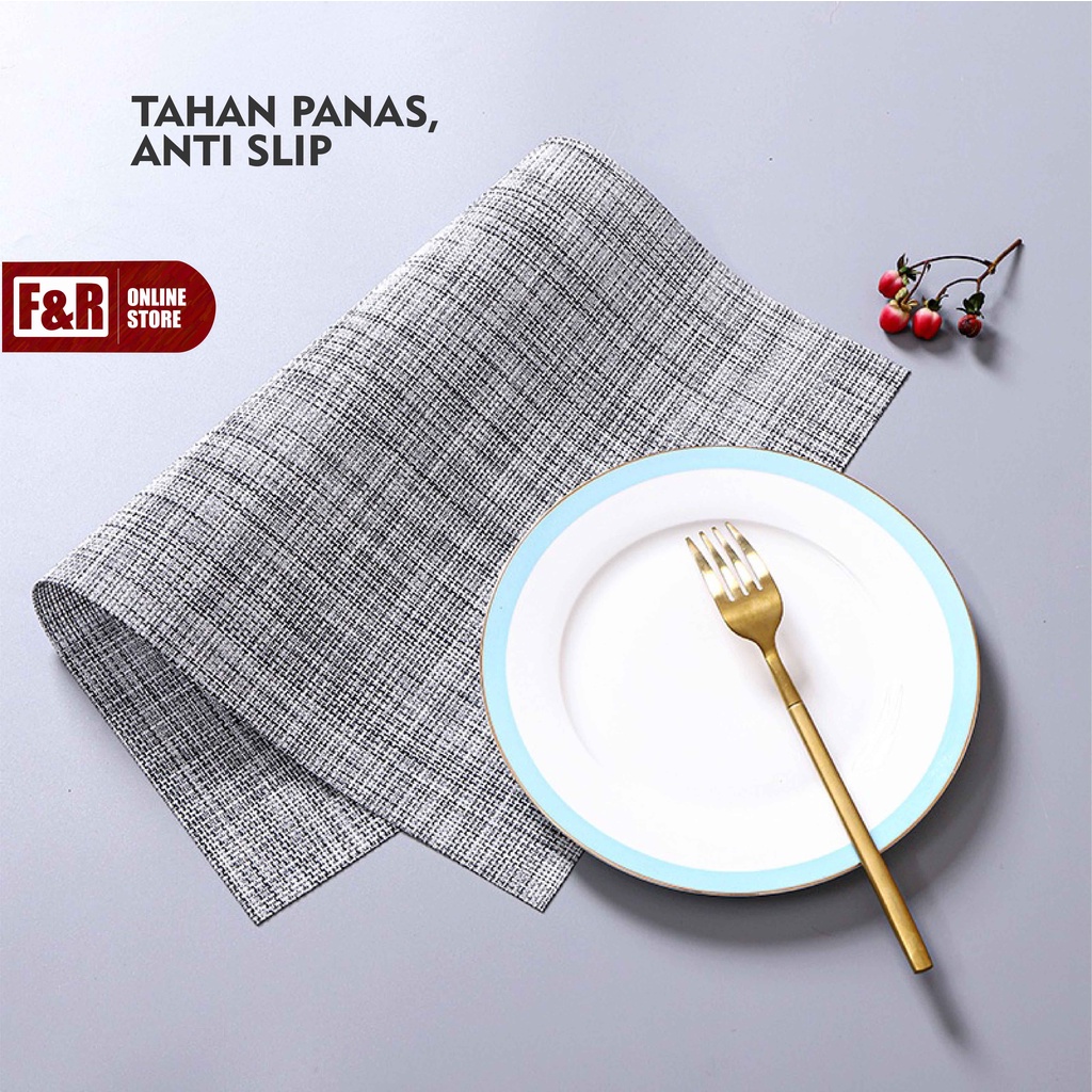 Tatakan Piring Meja Makan Tahan Panas Tatakan Gelas Aesthetic Alas Piring Anti Panas Table Mat Placement Tatakan Serbaguna