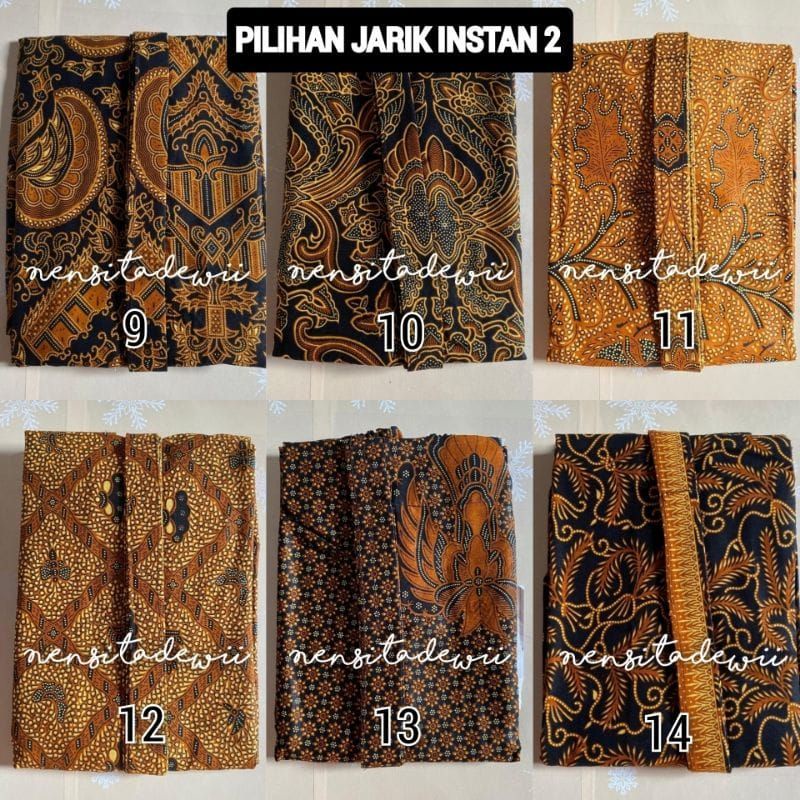 [Bridesmaid] Kebaya Bludru Kutubaru + Jarik Instan, Motif Lengkap