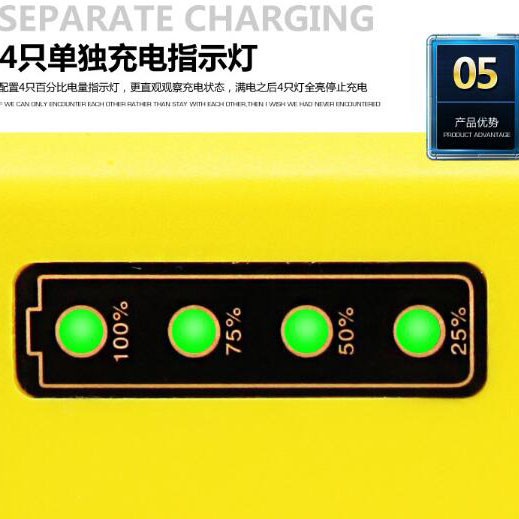 Taffware Charger Aki Motor 12V 2A with LED Indicator - Yellow