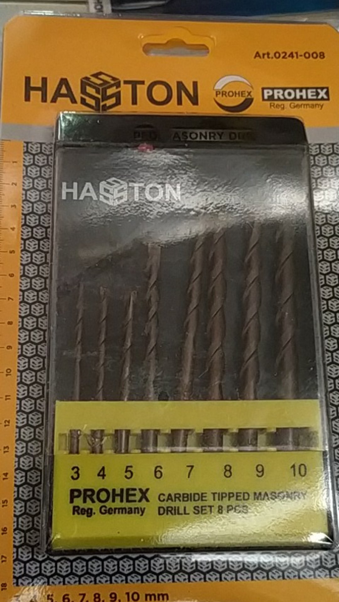 Mata Bor Beton Set 8 Pcs Prohex Mata Bor Tembok Set 8pcs Prohex