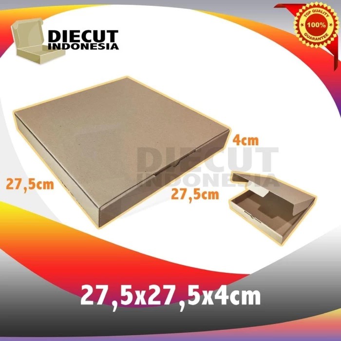 

kardus box pizza karton diecut uk 27.5x27.5x4