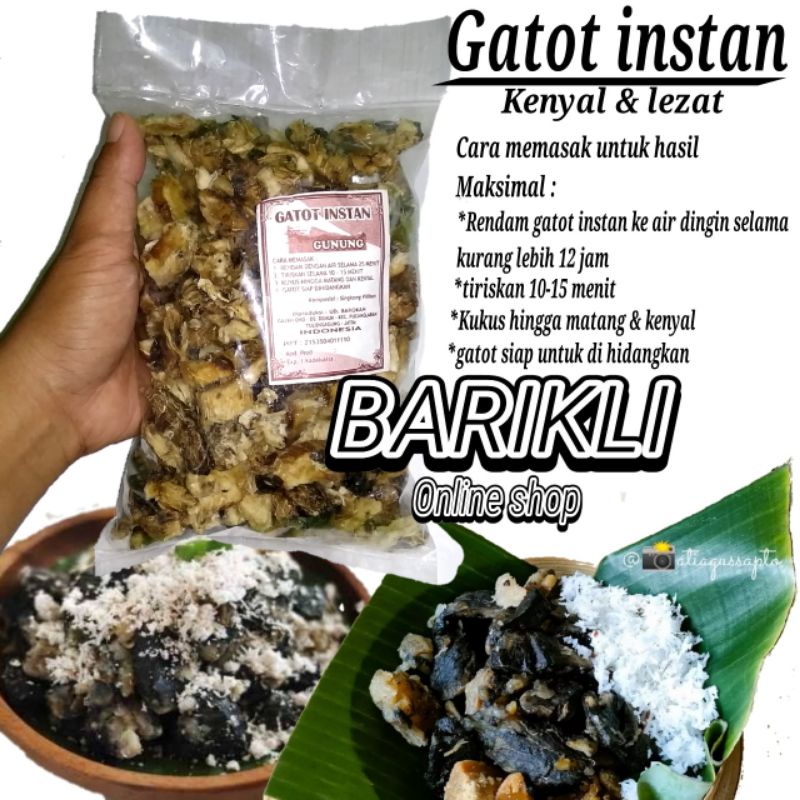 

gatot singkong/gatot hitam 500g/gatot tiwul gunung/gatot instan