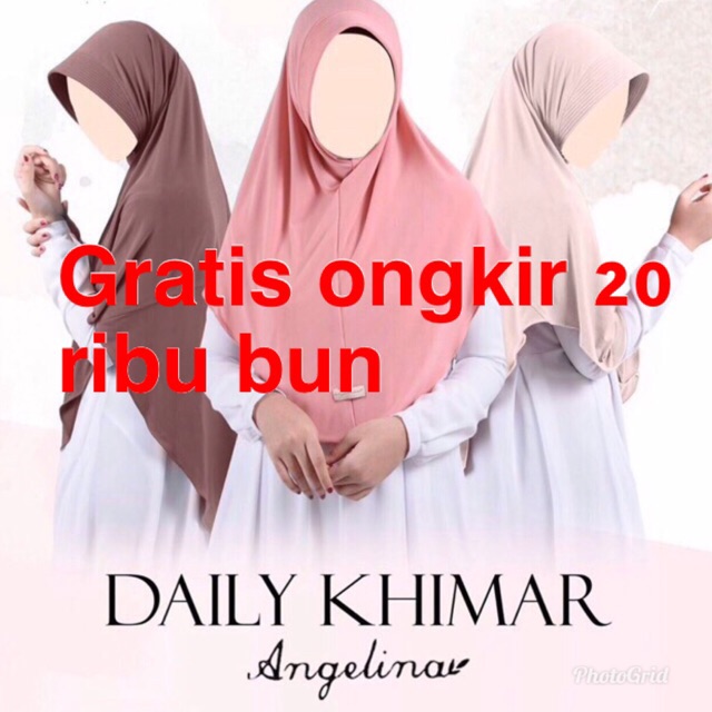 Daily khimar atelier angelina warna biru elektrik size L