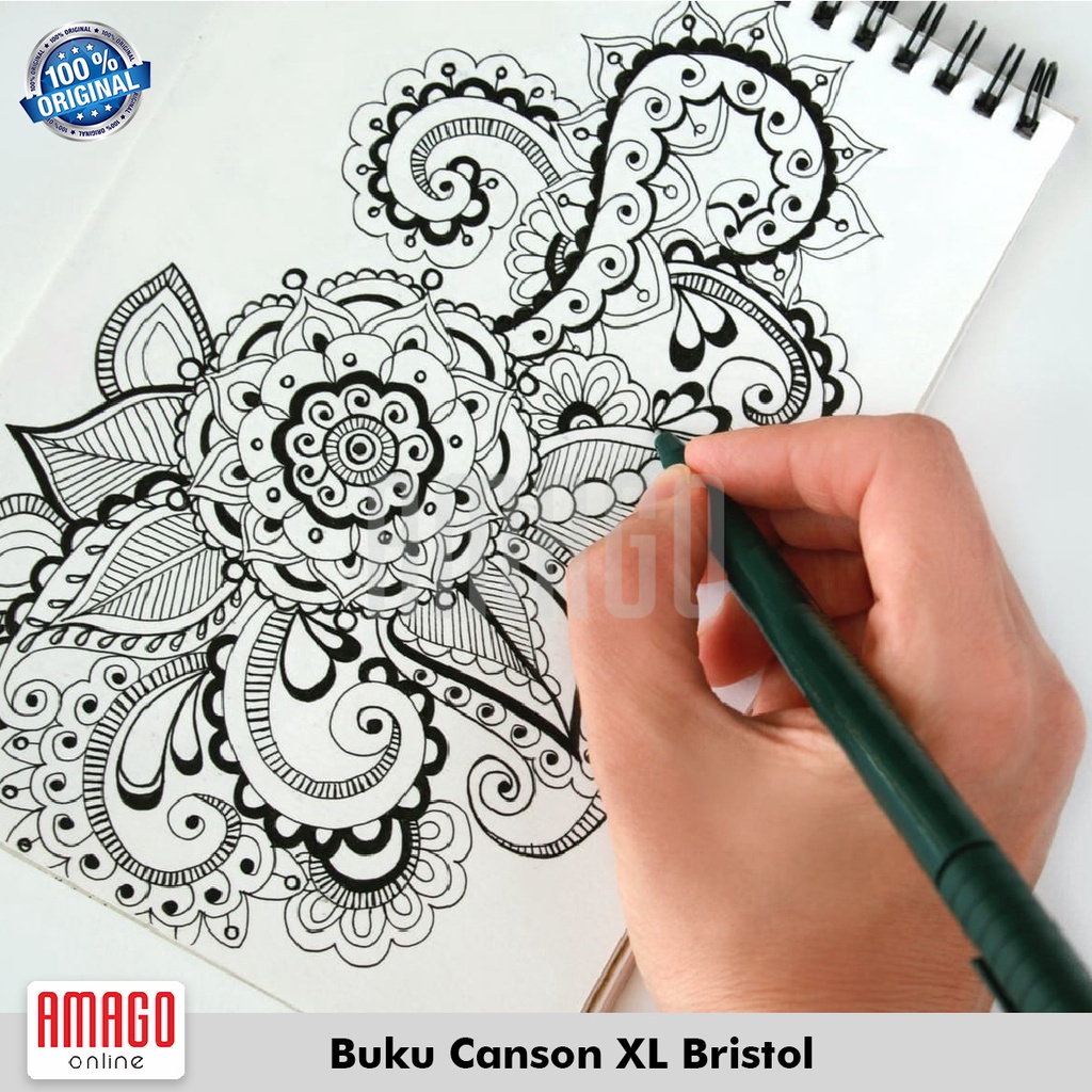 Buku Gambar CANSON XL Bristol - 50 Lembar 180 gsm A3 - 29,7 X 42 cm - 31078A022