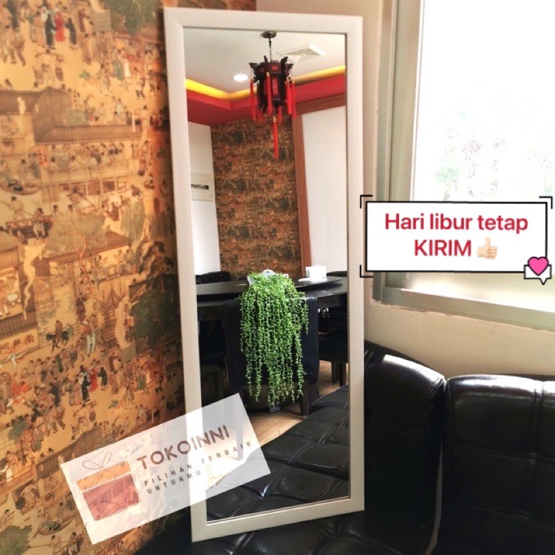 Cermin dinding cermin Gantung ukuran 97 x 35 cm cermin badan-1