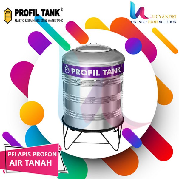 Tangki Air Stainless Profil Tank PS 1500 PROFON PAKAI KAKI