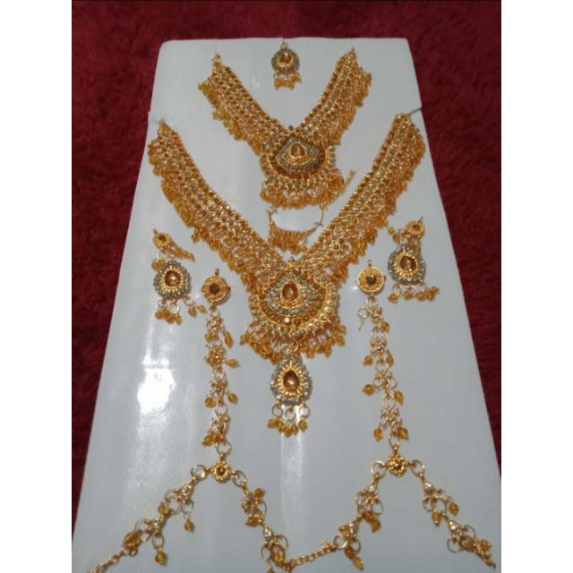 Kalung set pengantin india/aksesories india/fashion india