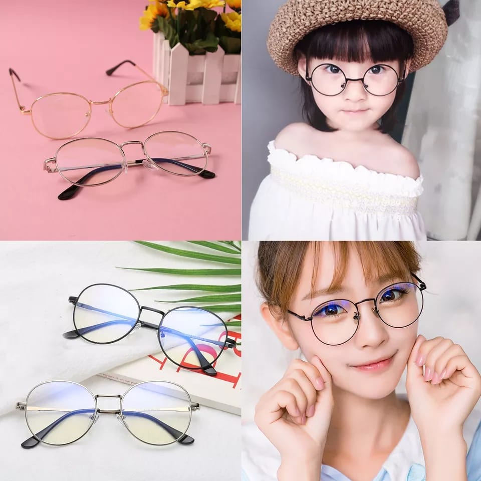 (COD) Kacamata Antiradiasi Metal Eyewear Fashion Korea Pria / Wanita MALL SHOPPING