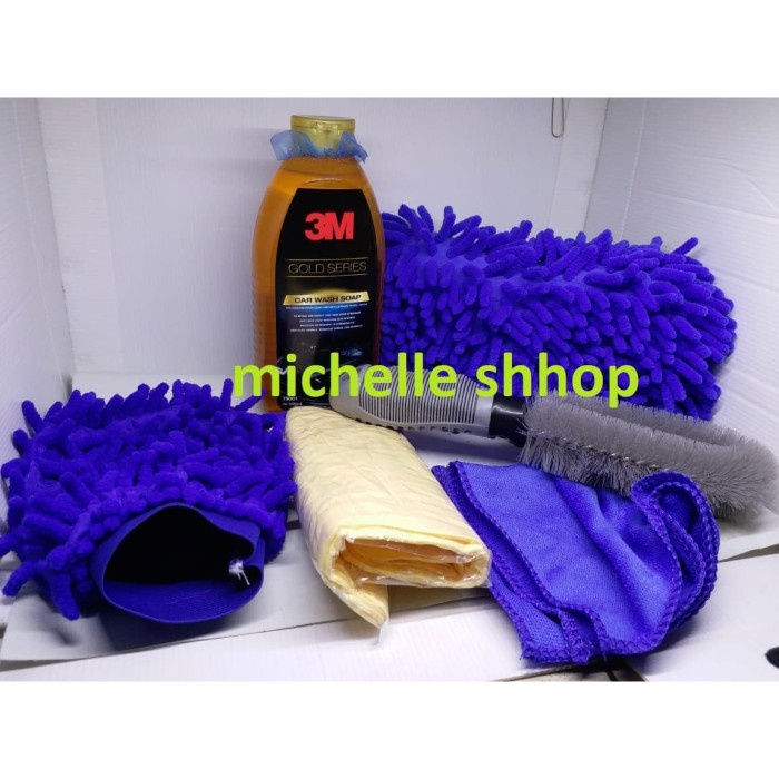 READY Paket Wash Perawatan Mobil Kanebo Sponge Shampoo 3M TERBATAS