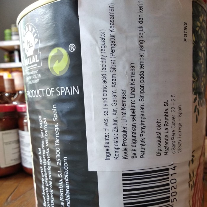 

Gg0Hh La Rambla Pitted Green Olives 3 Kg / Buah Zaitun Hijau Ds0kk