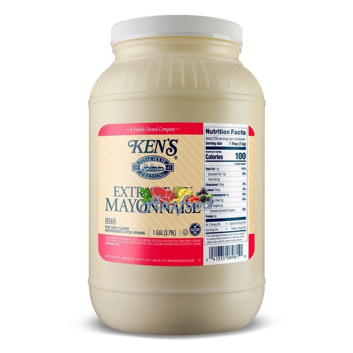 

Ken's Extra Heavy Mayonnaise 1 Gallon - 3.3 KG