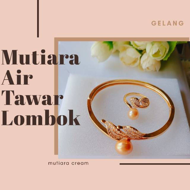 Gelang set mutiara lombok