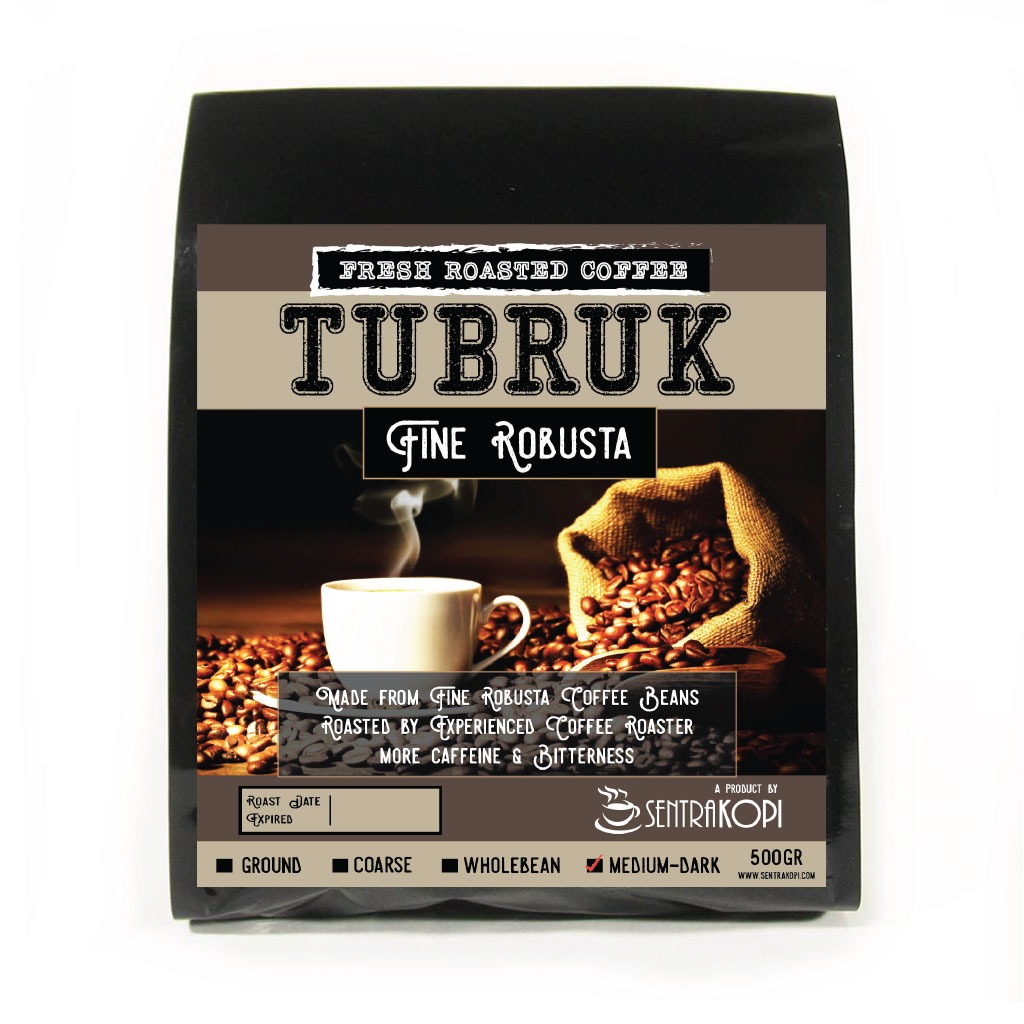 

Kopi Tubruk Premium 500 Gram - Sentra Kopi - Kopi Murni - Fine Robusta Coffee