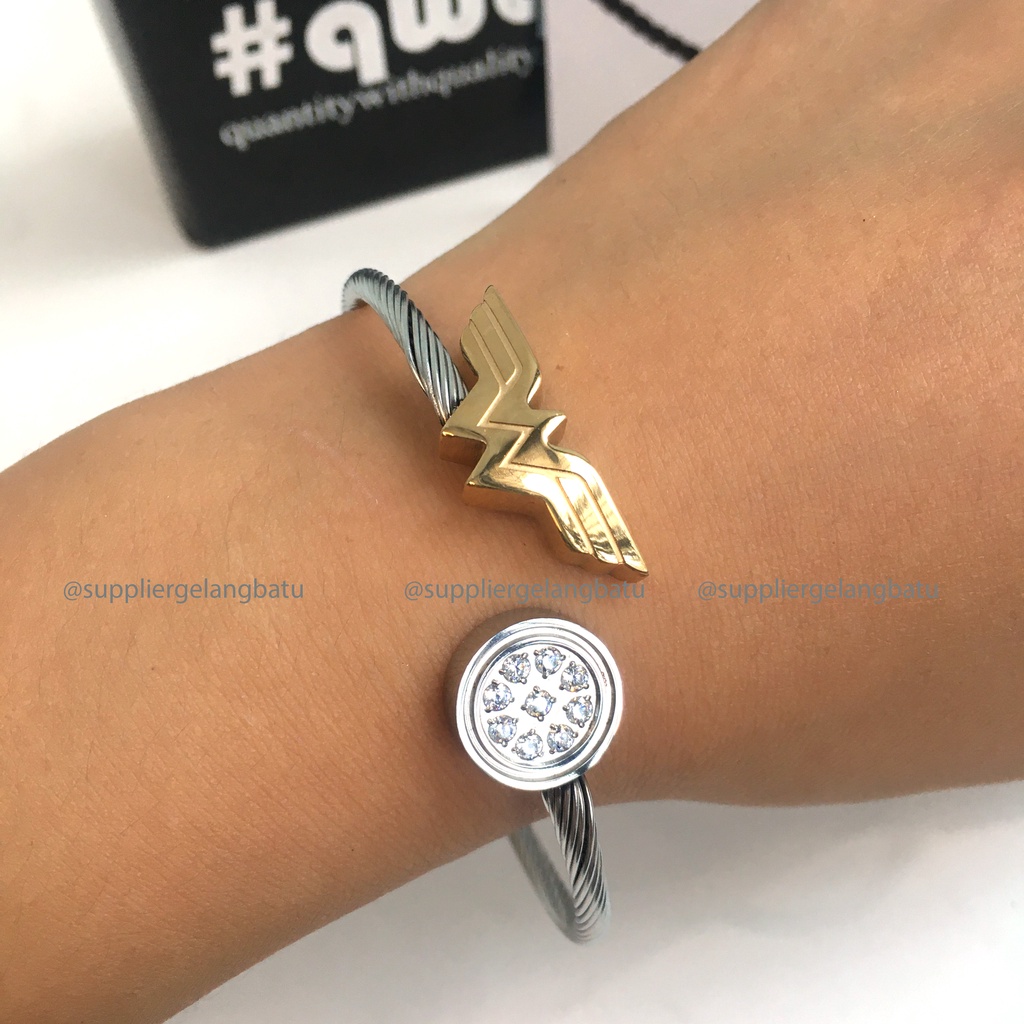 WONDER WOMAN Gelang Kesehatan Energi Ion Negatif LM life secret BANGLE