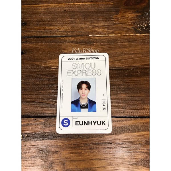 BOOKED Eunhyuk Official Pass Card SMTown Winter Album