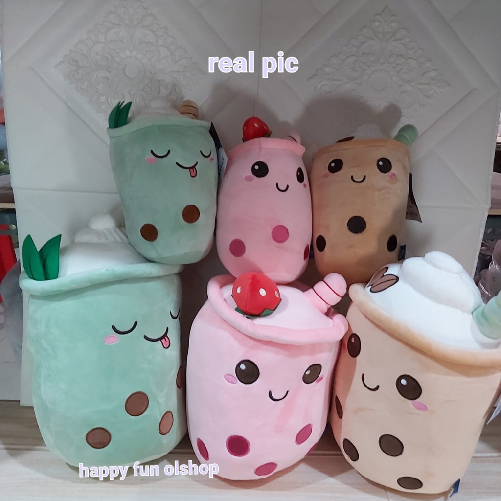 Boneka boba ice cream buah bahan plush import