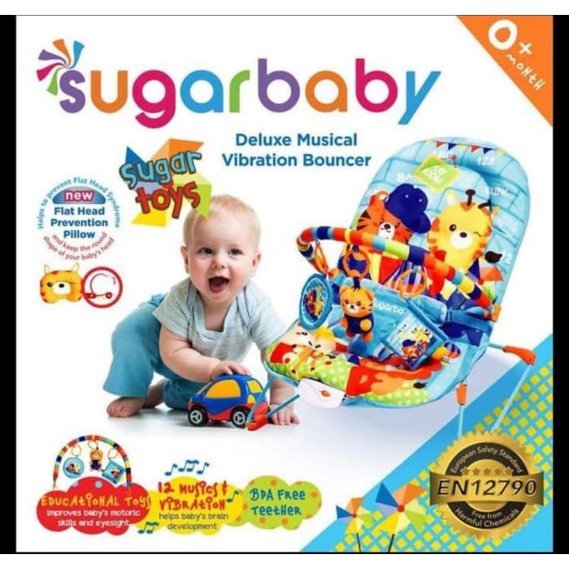 SUGAR BABY Deluxe Musical Vibration Bouncer