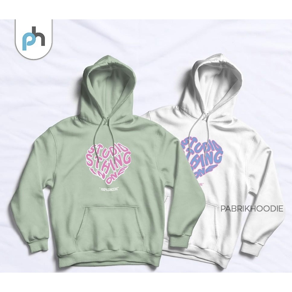 PABRIKHOODIE - HOODIE JUMPER STUPID THINGS M-XXL (SABLON) {PRIA &amp; WANITA}