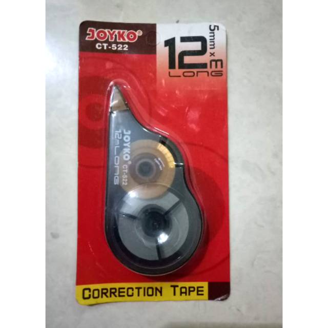 

Correction tape joyko 12 m x 5mm 12 meter / tip ex roll joyko CT-522