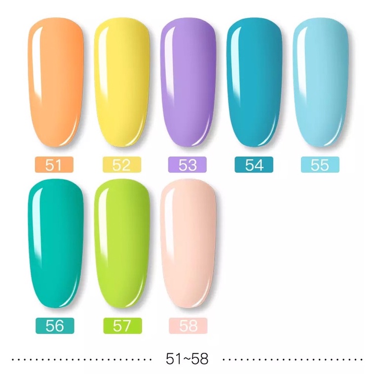 ROSALIND KODE RA 31- 58 SERI 58 WARNA KUTEK GEL POLISH SOLID COLOR SERIES