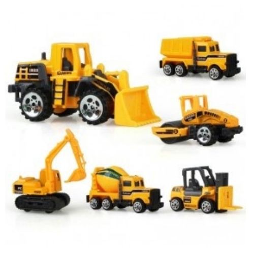 Mainan Mobil Mobilan Metal Konstruksi Die Cast 6 Pcs  111124