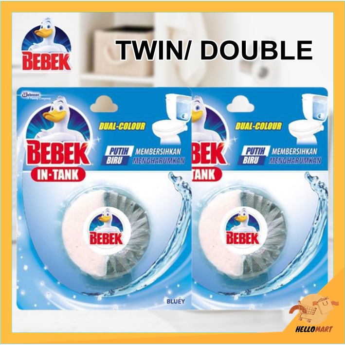 ORIGINAL Bebek In Tank Bluey TWIN 40 gr x 2 pcs / Bebek In-Tank Pembersih Kloset / HELLOMARTID