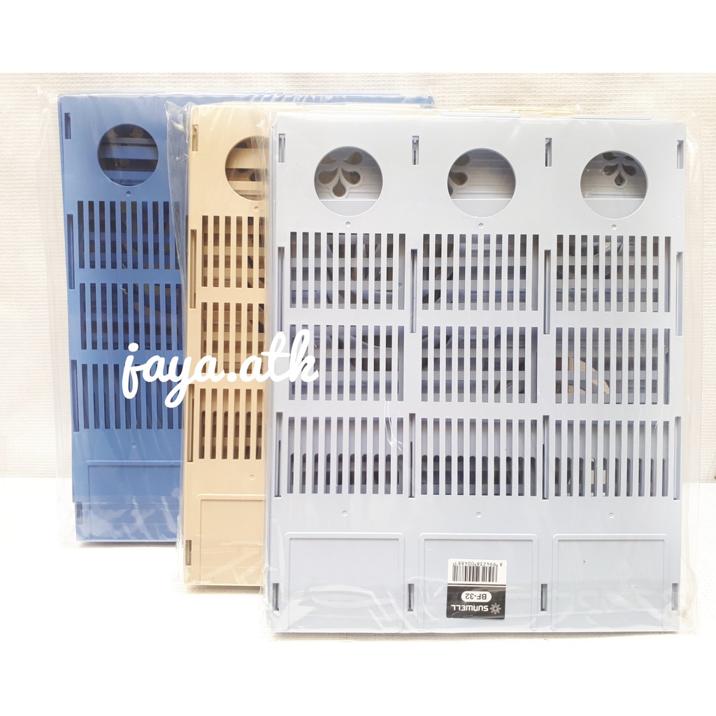 Box File Keranjang Plastik Rakit 3 Susun