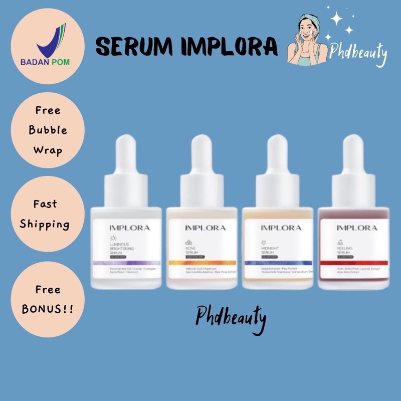 [FREE GIFT] SERUM BY IMPLORA | Acne Brightening Midnight Peeling Serum Implora