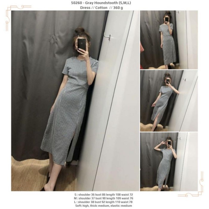 Tunik Midi Dress Polos / Midi Dress Crepe DRESS KOREA - MIDI DRESS - PAKAIAN WANITA DRESS MIDI KOREA