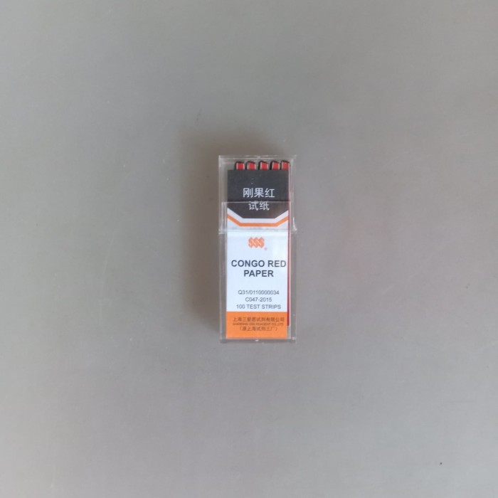 

congo red indicator test paper test strip