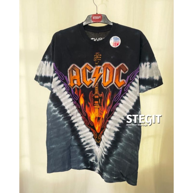 Official Tshirt Tie Dye ACDC - Hells Bells