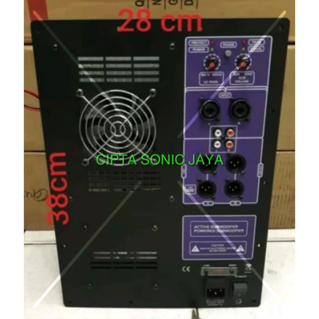 POWER KIT AMPLIFIER SUBWOFER APOLLO UNGU  18 inch 1200 WATT