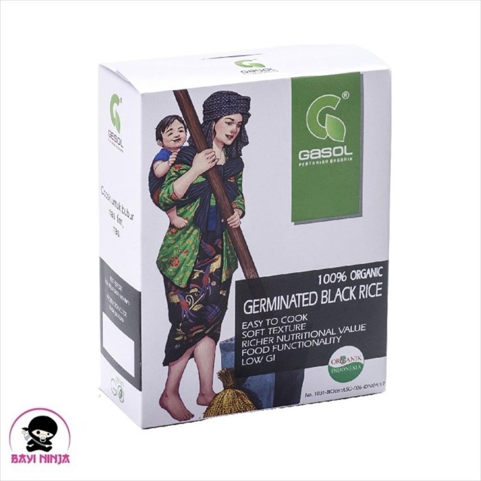 

978Eq10W Gasol Organic Beras Hitam Black Rice Organik 300 G WQ12