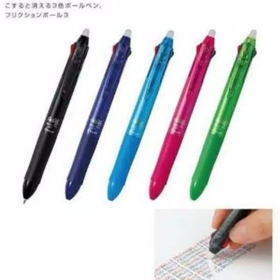 

Pulpen Frixion 3 in 1 / Pilot Pen 3 In 1 Erasable Pen 100% ORIGINAL