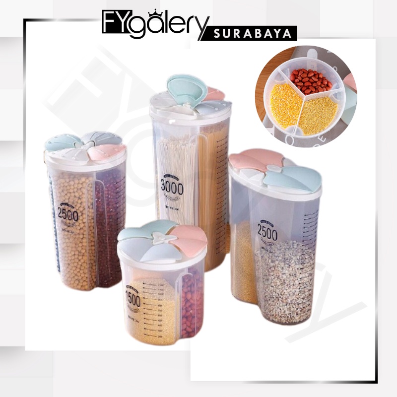 FYGALERYSURABAYA HL0225 Toples Penyimpanan Makanan Kering Serbaguna Cereal Food Storage