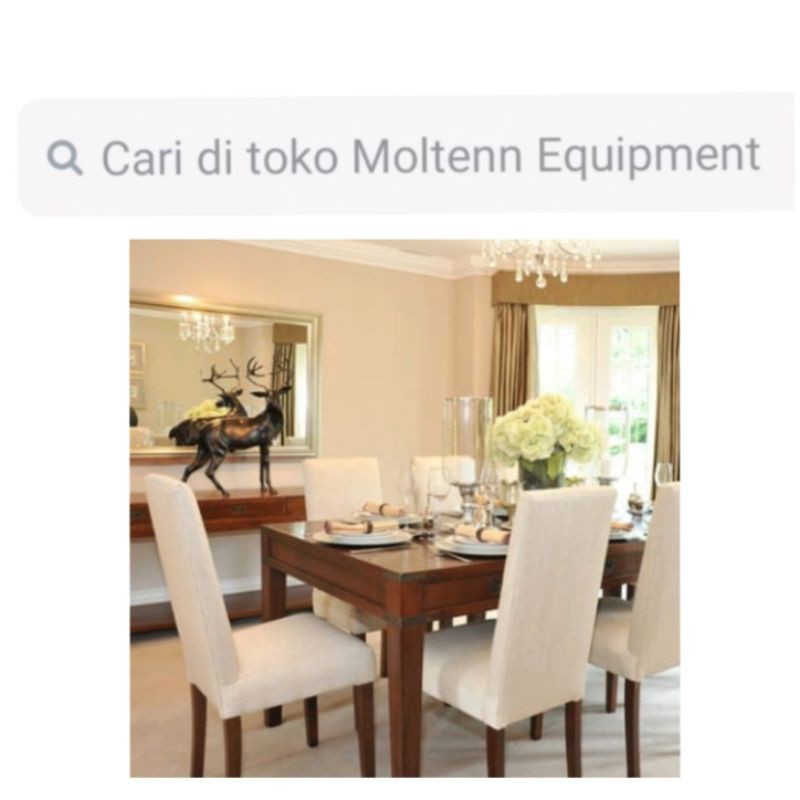 Servis kursi makan dan sofa dengan moltenn