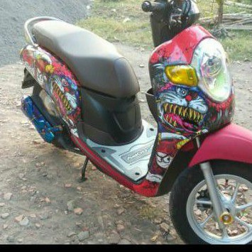 DECAL STIKER STICKER SCOOPY DORAEMON ZOMBIE