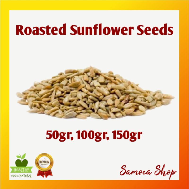 

Roasted Sunflower Seeds Biji Bunga Matahari Kuaci Panggang Original Cemilan Sehat Diet Keto DEBM
