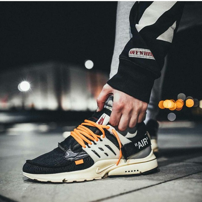 NIKE AIR PRESTO X OFF WHITE PREMIUM ORIGINAL SEPATU SNEAKERS PRIA