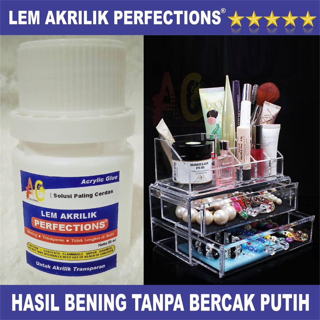 Lem Acrylic Lem Akrilik  Perfections 50 Ml Shopee Indonesia