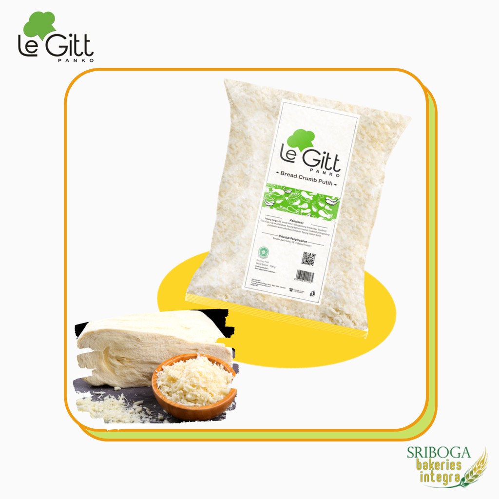 

Tepung Panko/ Fresh breadcrumbs Le Gitt Putih