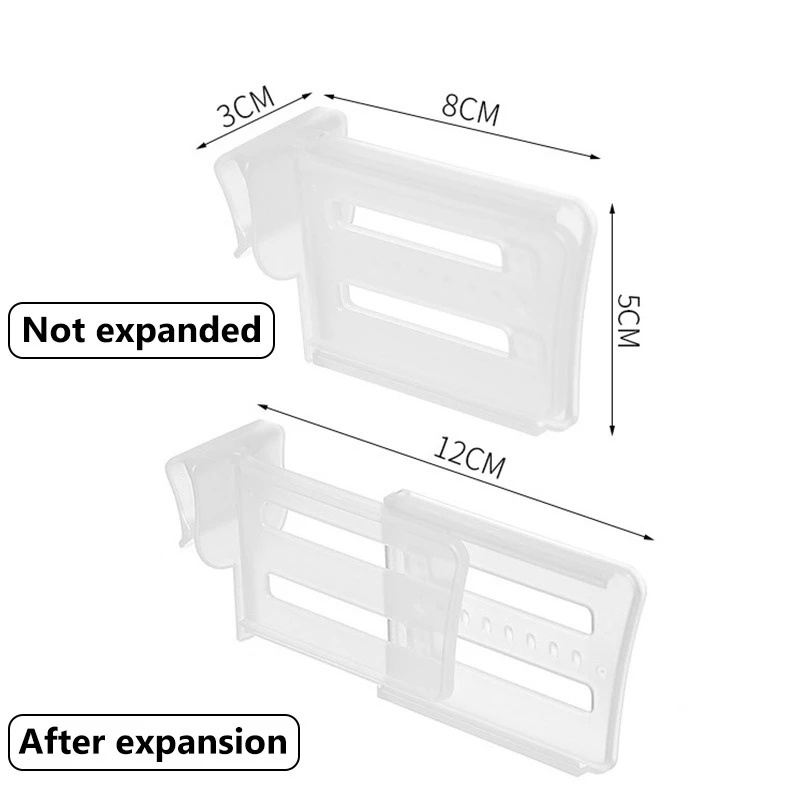 1pc Partisi Pemisah Pintu Teleskopik Untuk Kulkas / Laci Dapur