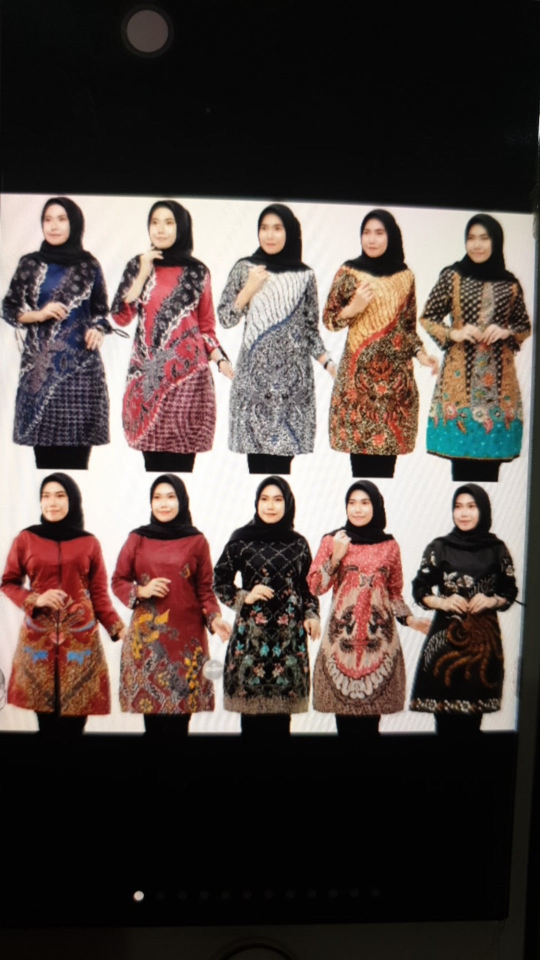 M-l-xl-xxl Batik Tunik Wanita Asj Sa Hrb026 Kenongo Pekalongan Sogan Tulis