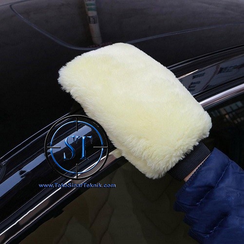 Sarung Tangan Kain Lap Bulu Halus Cuci Mobil Motor Tebal Lambs Wool Microfiber Wash Polish Poles Cleaning Cost