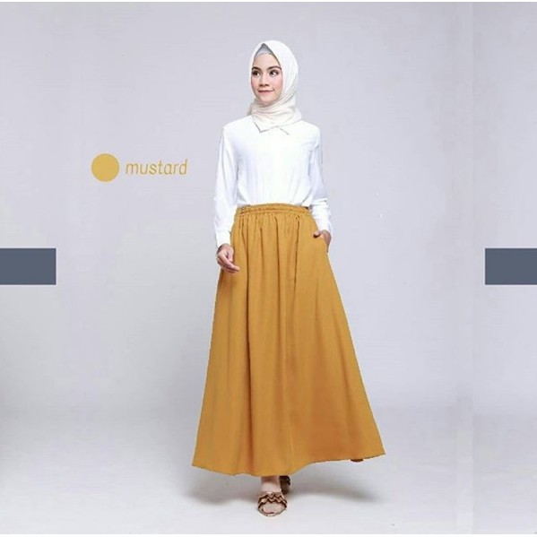 fashionshop119 Rok Zelda / Rok Polos / Bawahan Muslim / Fashion Wanita (fs)