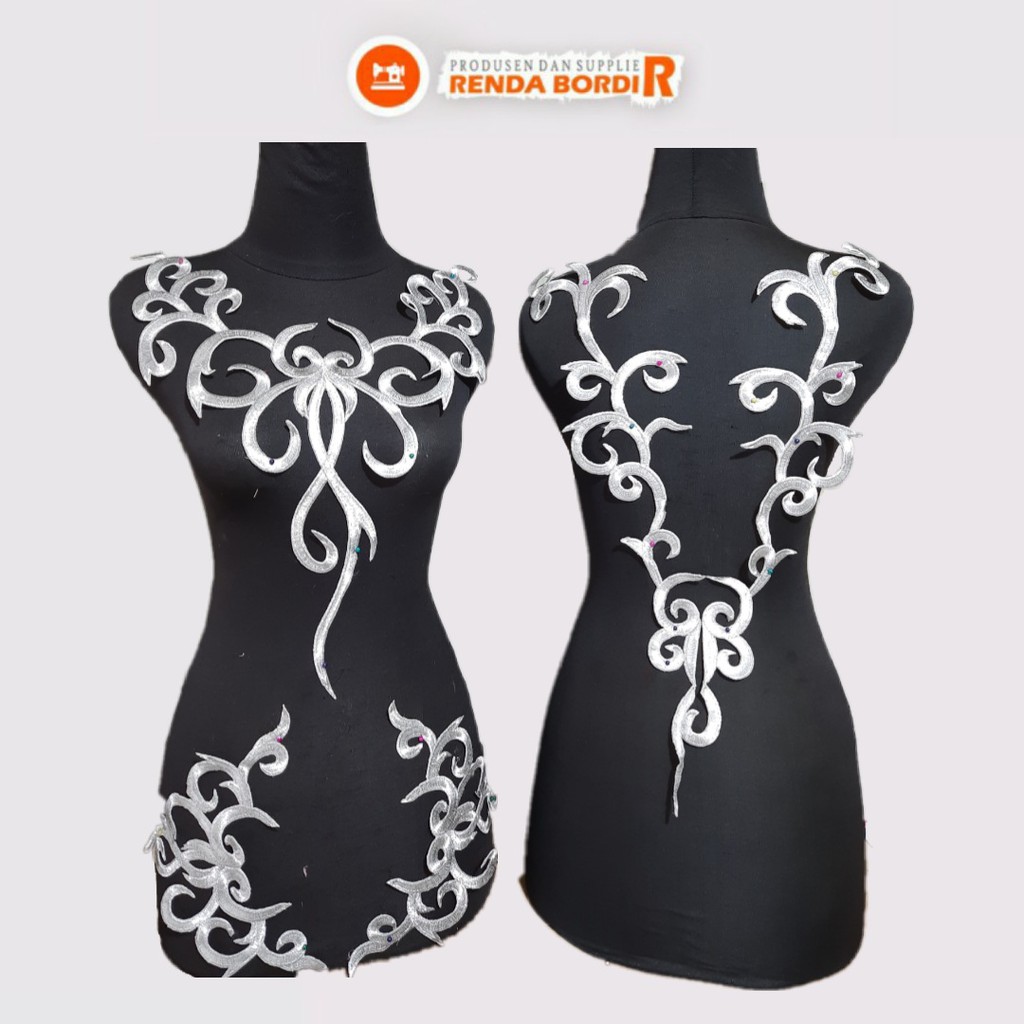 Renda Bordir Kebaya Pengantin Merlin