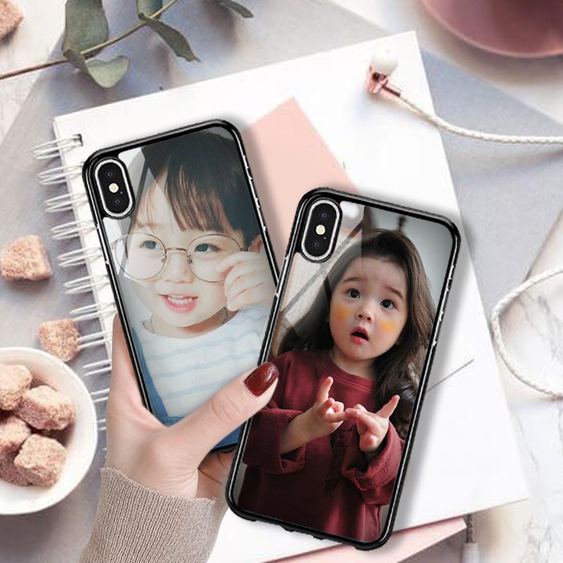 CUSTOM FOTO BEBAS GAMBAR CASE glossy 2D SAMSUNG REALME XIAOMI OPPO