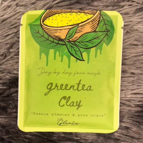 LEA GLORIA MASKER BUBUK (GREEN TEA CLAY) 20 grALL VARIANT